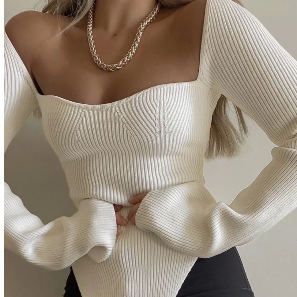 h&m ribbed long sleeve